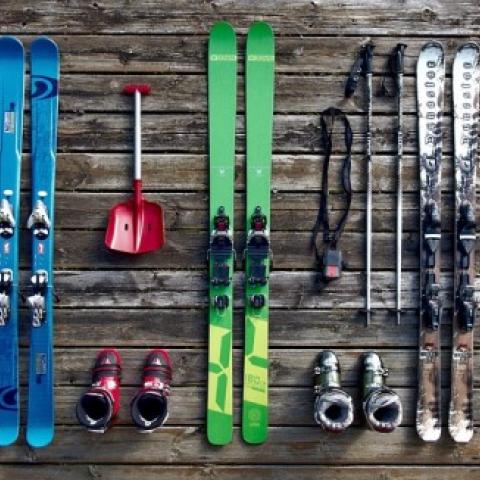 Ski's voor wintersport